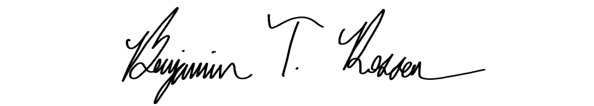 Benjamin T. Rossen signature